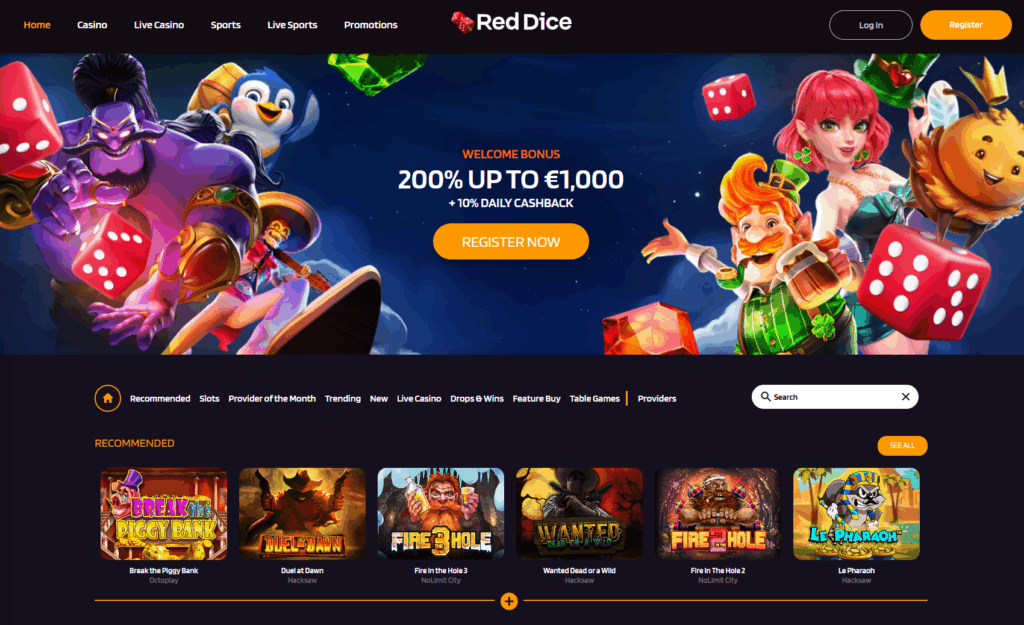 Red Dice Dashboard