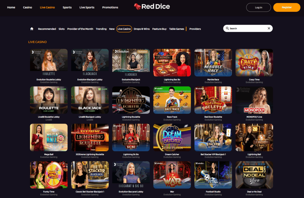 Red Dice Game Library